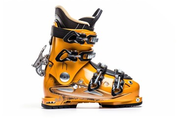 Footwear boot white background protection.