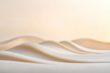 Obraz premium A close-up view of a wavy white fabric texture