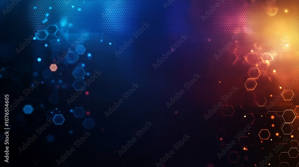 Poster a beauty futuristic abstract background in a high-tech style. shining lines and patterns resembling 