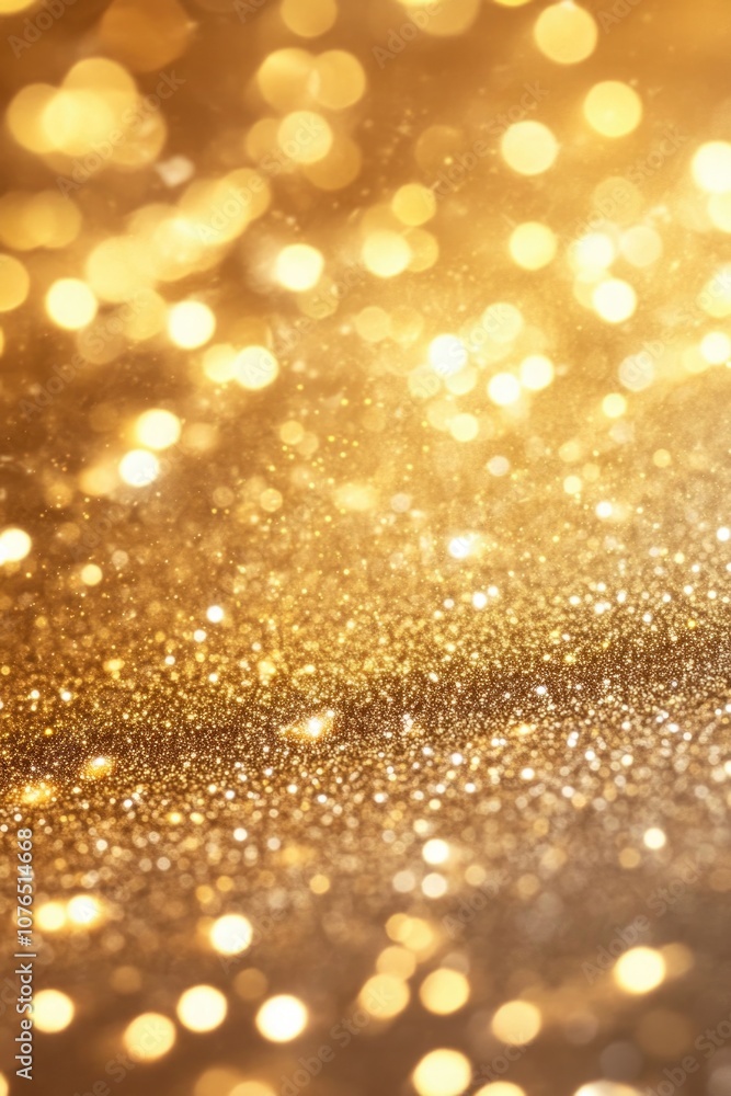 Poster a close-up shot of a gold glitter background perfect for adding some sparkle to your design or proje