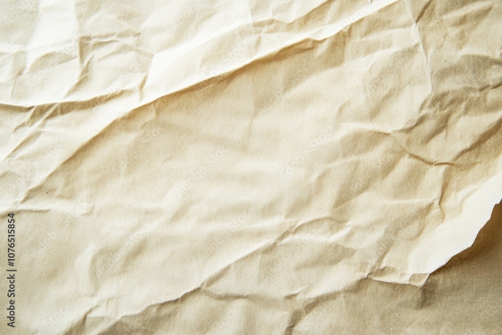 Poster A detailed view of a paper sheet on a table, suitable for use as a texture or background