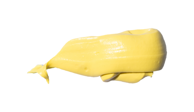 Margarine spread isolated on white