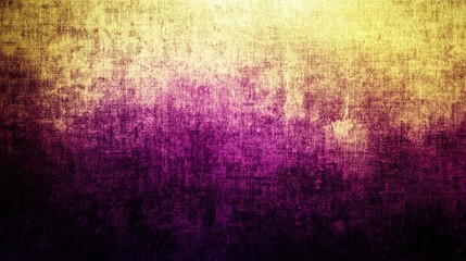 Obraz premium Abstract gradient texture featuring purple and yellow hues with a distressed appearance.