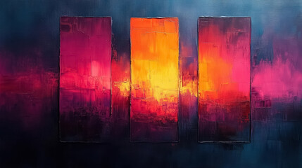 Naklejka premium Abstract oil painting on canvas