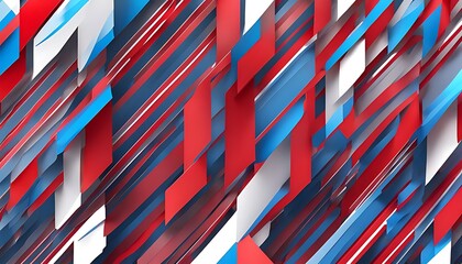 Fototapeta premium Abstract material blue and red gradient background banner with lines
