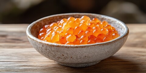 Ikura Sashimi in small bowl Product photographyappeti