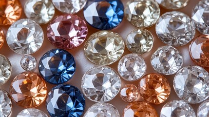 Vibrant Assortment of Colorful Gemstones and Crystals