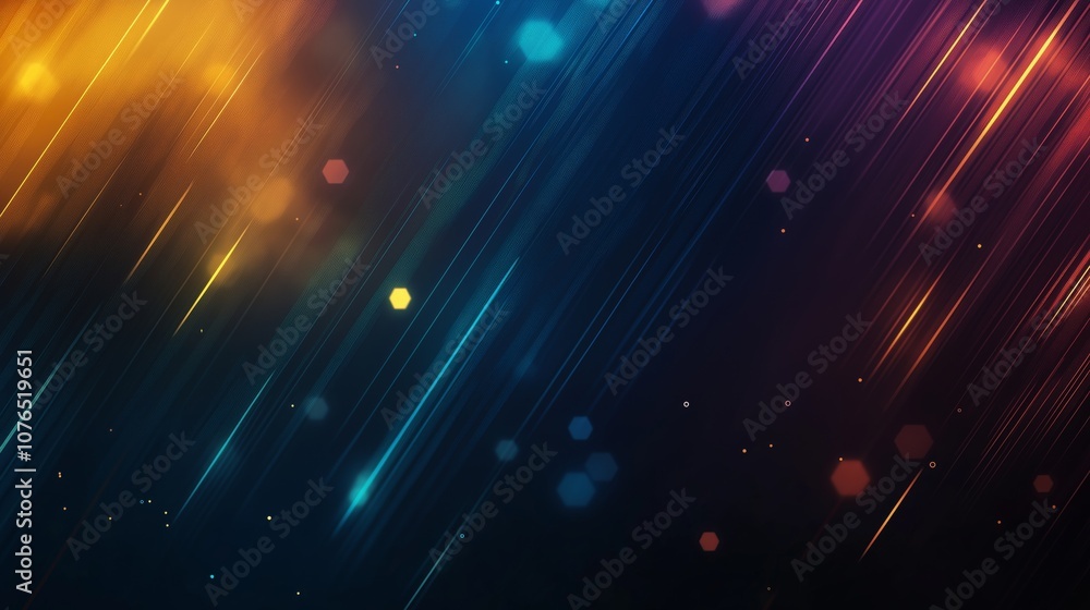 Poster a beauty futuristic abstract background in a high-tech style. shining lines and patterns resembling 