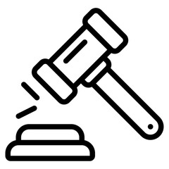 Legal Gavel Symbolizing Justice and Authority in Courtroom Settings