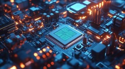 Close-up of a Motherboard