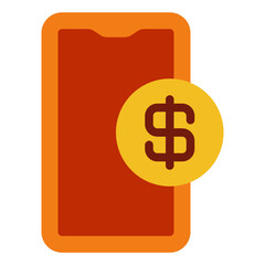 Fototapeta premium Digital Wallet and Payment Icon for Mobile Transactions