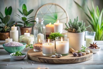 Serene Moments: Captivating Product Photography Showcasing Soothing Elements for a Calm and Tranquil Atmosphere in a Well-Styled Setting