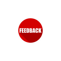 Feedback icon isolated on transparent background