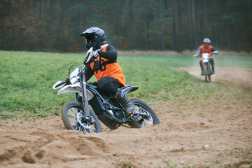 Electric motorcycle race