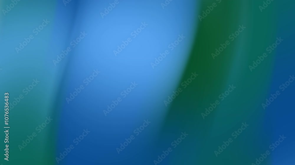Aufkleber abstract blue and green fluid background with soft gradients and blurred lines for modern design and