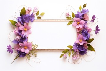 Flower wreath violet plant.