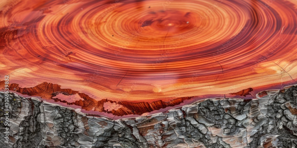 Poster close-up of a wooden surface featuring a circular pattern