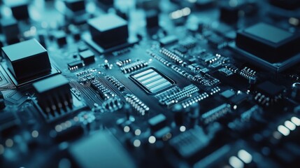 Close-up of a Circuit Board