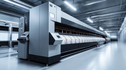 Large Format Printing Machine in a Factory