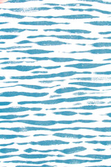 Fototapeta premium Thick Ink Pen Lines on White Background Zebra Skin Blue Barcode Shapes