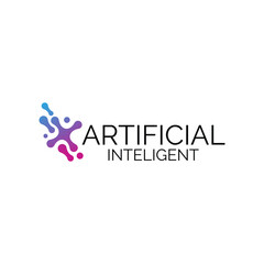 Generate AI, Artificial Intelligence Logo. Ai logo Concept. Vector symbol (AI). Abstract letter Ai logo. This logo icon creatively incorporate with abstract shape. It look like letter A and I