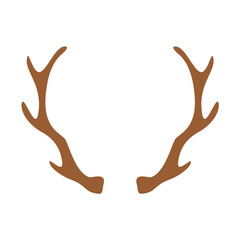 Deer Antlers Hand Drawn Illustration