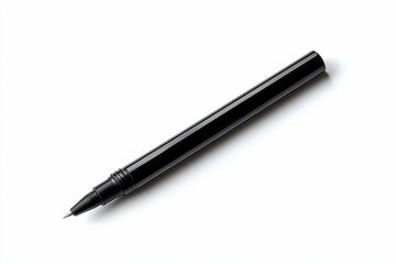 Black pen on white background.