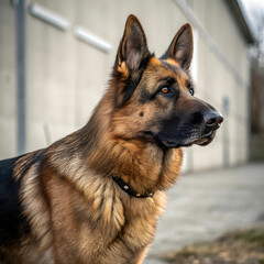 The German Shepherd is a strong, intelligent, and versatile working dog, known for its loyalty.