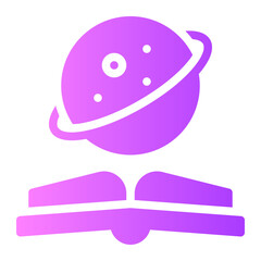 astronomy book gradient icon