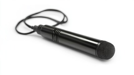 Lavalier microphone wireless isolated on white background