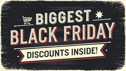 bright banner with discounts and sales for black friday. sale offers