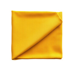 Vibrant folded yellow fabric square