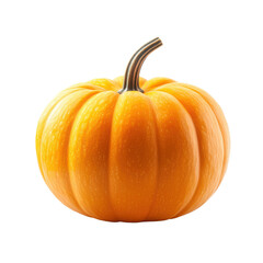 Fototapeta premium Vibrant orange pumpkin with textured skin
