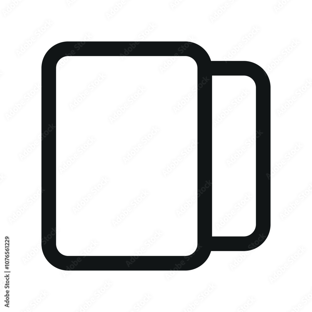 Poster stories ui icon, social media gallery simple line user interface vector symbol