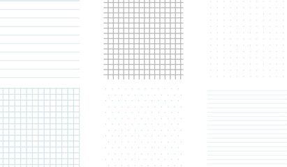 Grid empty background, square, line dot graph paper, school math sheet, grid paper sheet. Memo list, bullet journal list blank, architectural graph