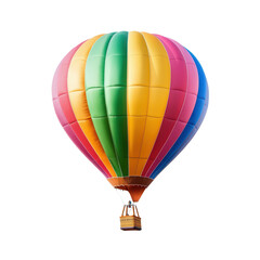 Fototapeta premium Colorful hot air balloon soaring in the sky