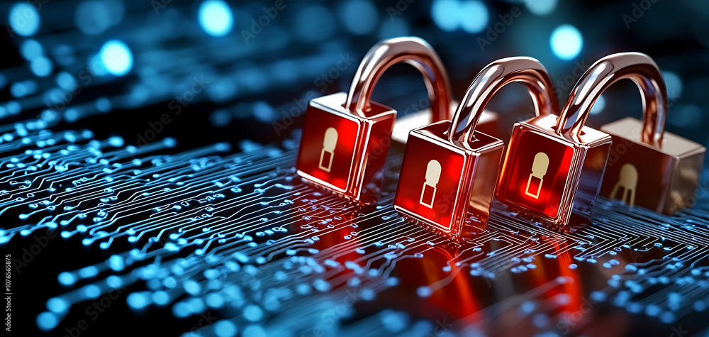Poster identify and mitigate security risks in cybersecurity networks to protect your data effectively