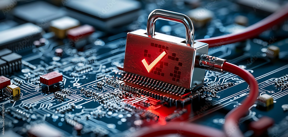 Poster addressing security risks in cybersecurity how to protect your network effectively against threats