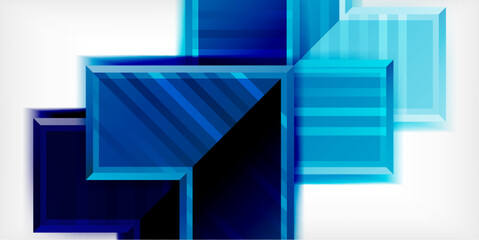 Fototapeta premium Arrow symbols created with 3d effects and line texture geometric abstract background
