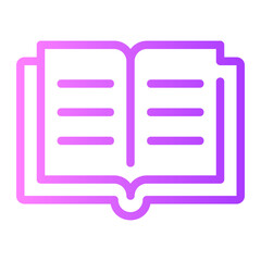 open book gradient icon
