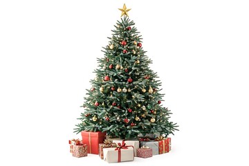 christmas tree and gifts