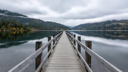 Obraz premium Minimalist modern pedestrian bridge