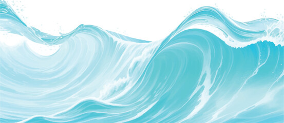 Transparent abstract soft blue and green abstract water color ocean wave texture background. Banner Graphic Resource as background for ocean wave and water wave abstract graphics	