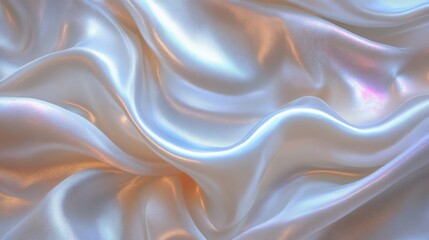 Obraz premium Luxurious Silky Fabric with Soft Iridescent Texture