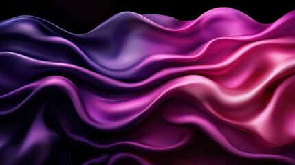 Obraz premium Elegant Flowing Fabric in Vibrant Shades of Pink and Purple