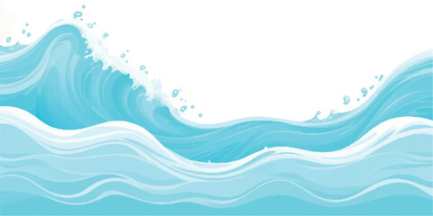 Transparent abstract soft blue and green abstract water color ocean wave texture background. Banner Graphic Resource as background for ocean wave and water wave abstract graphics	