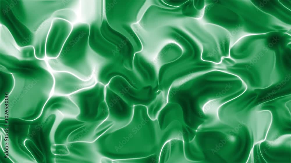 Poster abstract green background with fluid wavy patterns showcasing the beauty of light and shadow creatin