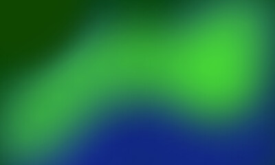 Green illustration background with black gradient on top and blue on bottom