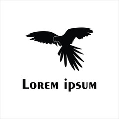 Crow logo template design vector