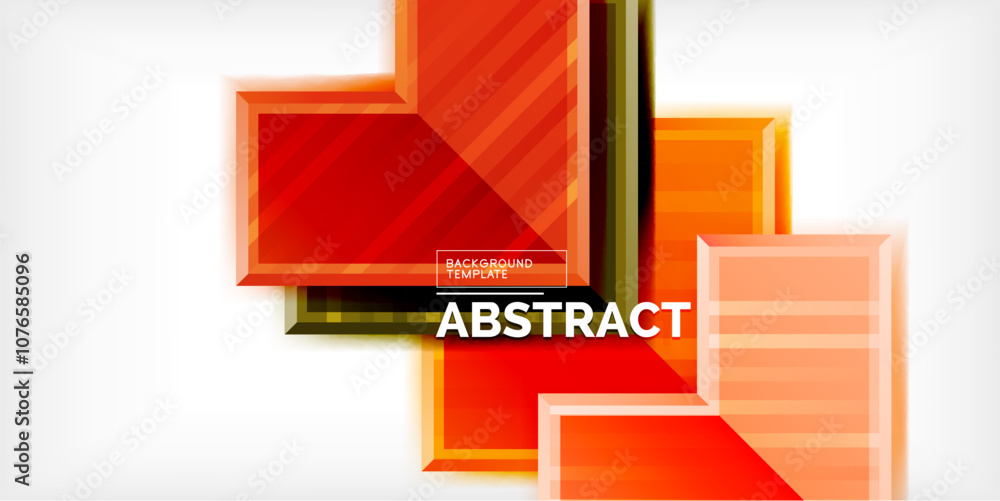 Poster Arrow symbols created with 3d effects and line texture geometric abstract background
